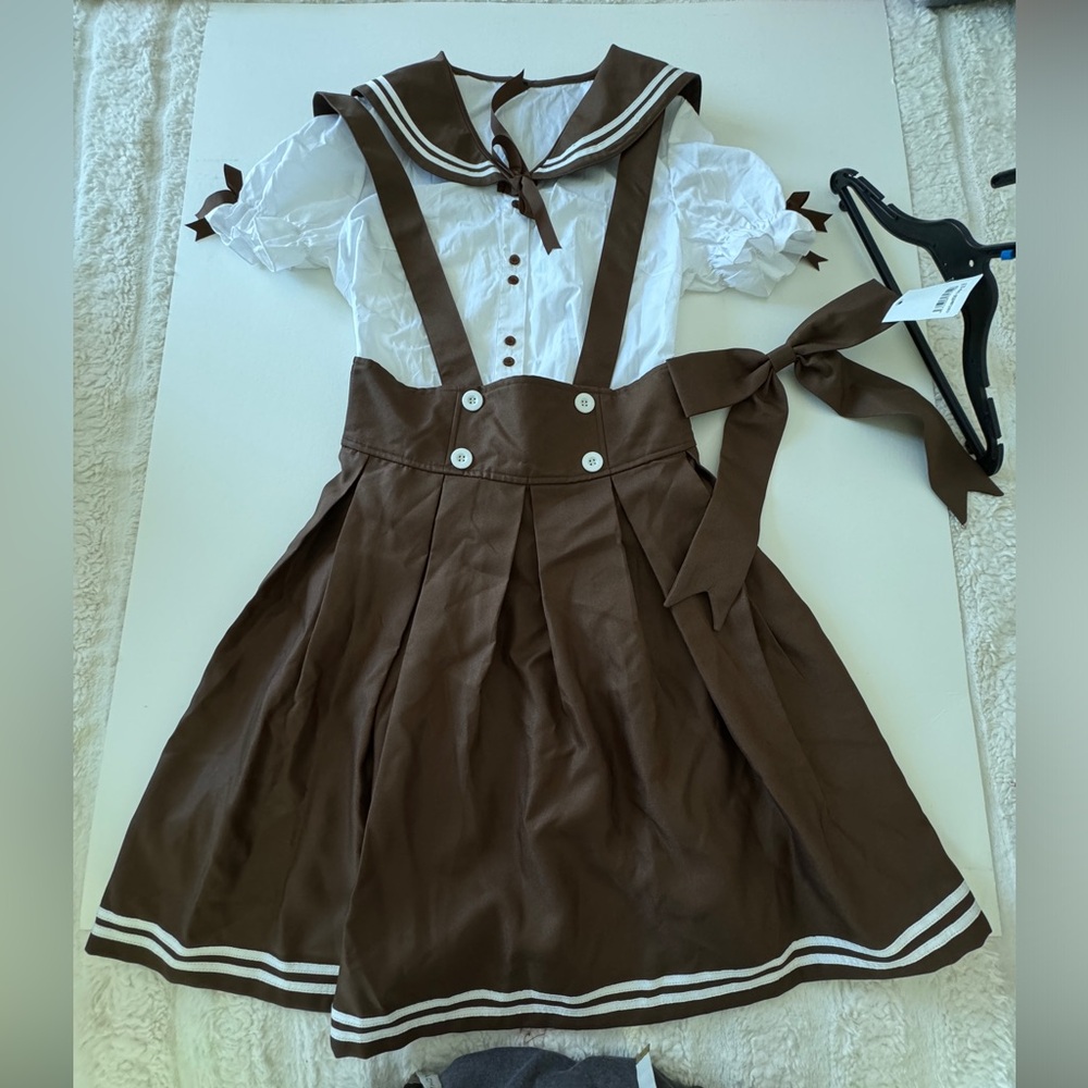 Lolita Style Skirt & Top Japanese school Uniform
